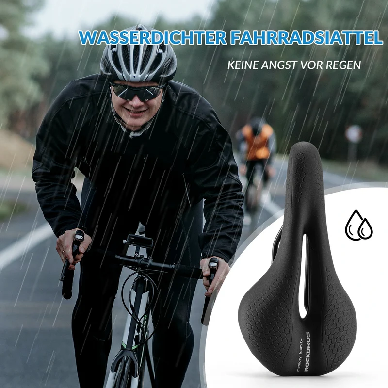 Fahrradsattel Fahrradsitz 5cm Memory Foam Atmungsaktiv Wasserdicht 3 Type