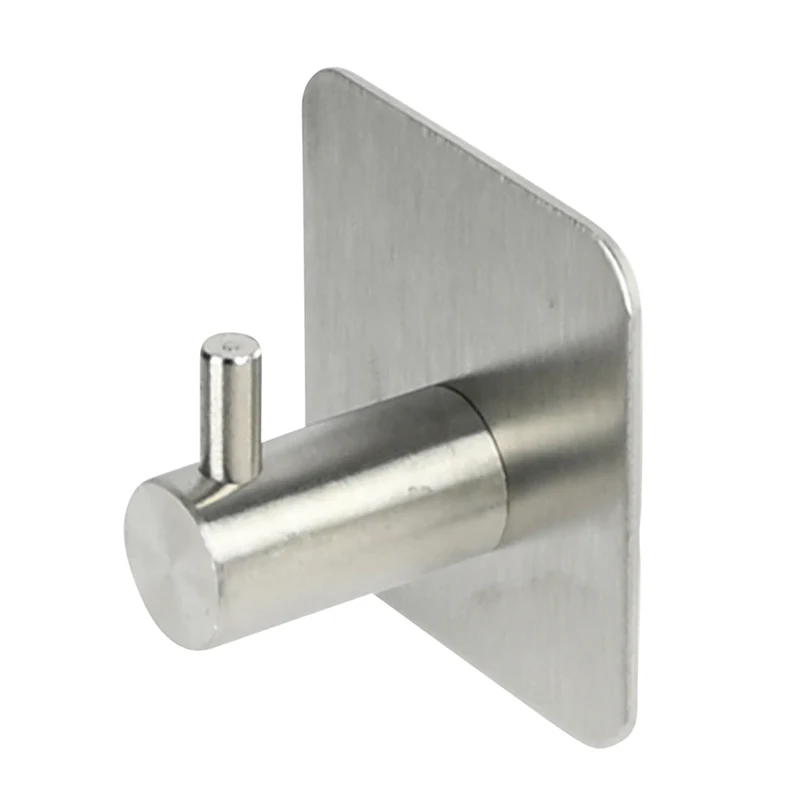 Metallhaken selbstklebend silber – Maße 4,5 x 4,5 x 3 cm, Farbe silber, 3 cm