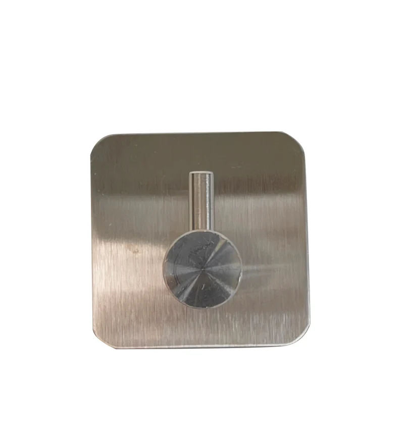 Metallhaken selbstklebend silber – Maße 4,5 x 4,5 x 3 cm, Farbe silber, 3 cm