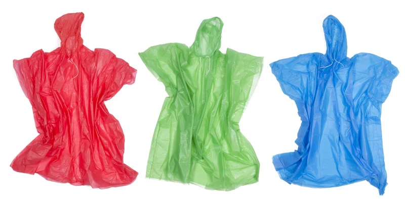 Poncho leichtgewichtig Mix – Länge 100 cm, Breite 124 cm, Gewicht 61 Gramm, Stärke 0,03 mm