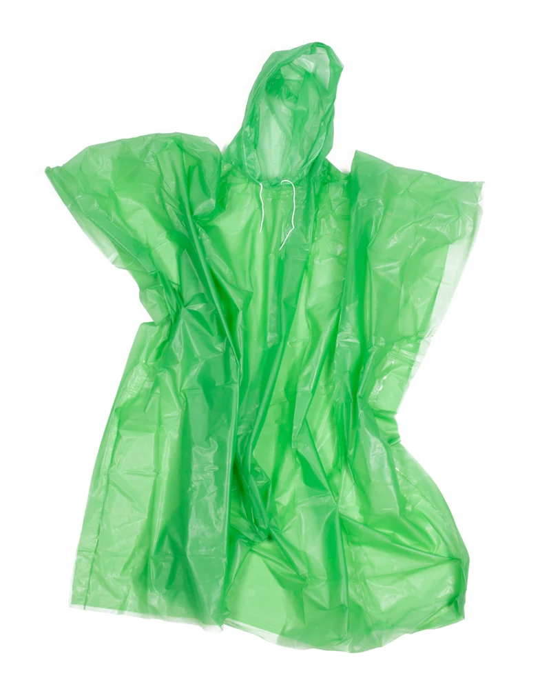 Poncho leichtgewichtig Mix – Länge 100 cm, Breite 124 cm, Gewicht 61 Gramm, Stärke 0,03 mm