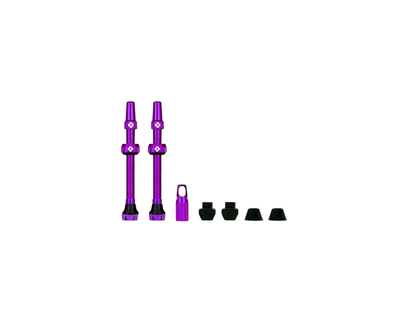 Muc-Off Tubeless Valve Kit V2 Universal for MTB & Road - Purple 44mm