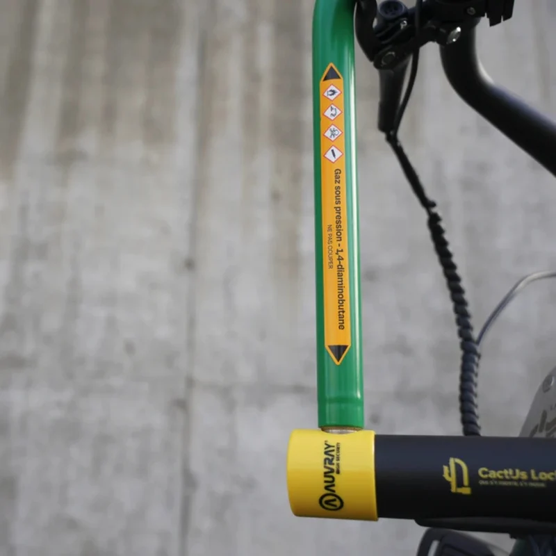 Antivol U vélo homologué avec gaz odorant Cactus Lock