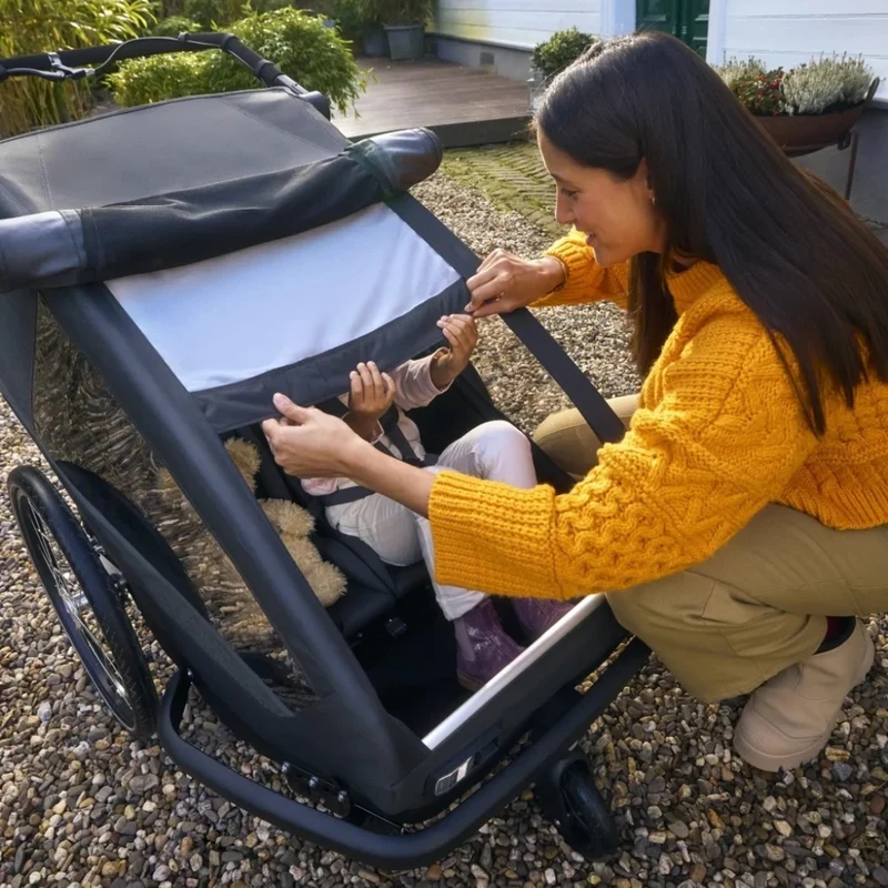 Remorque vélo modulaire Yuuna Croozer 3-en-1 : Enfant, Chien et Cargo