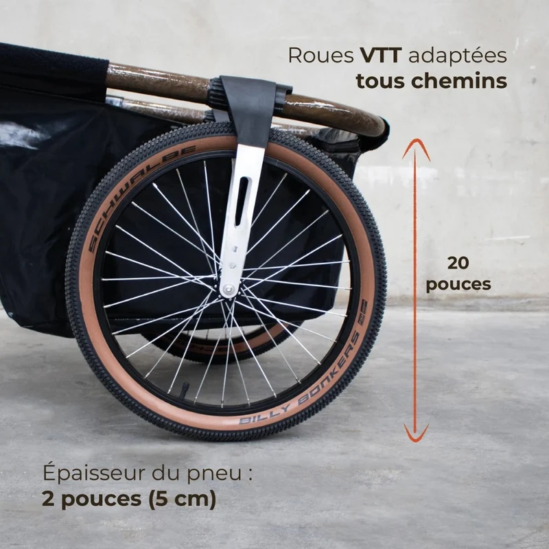 Remorque utilitaire pliable vélo Globe For You Maïna 20 +