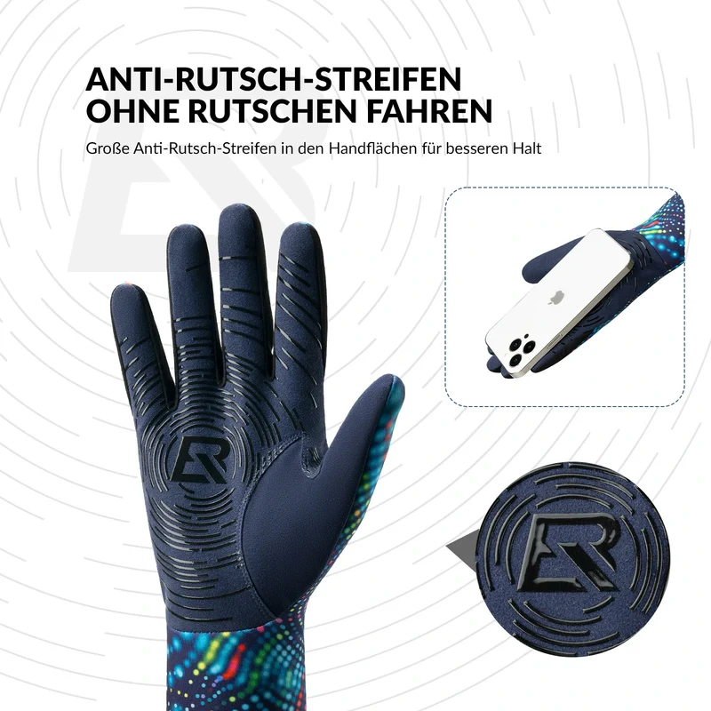 Fahrradhandschuhe Herbst und Winter Vollfinger-Handschuhe Elastische Anti-Rutsch