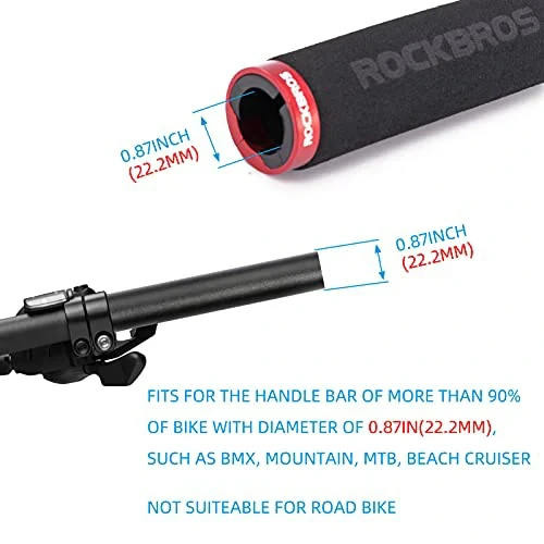 Fahrradgriffe, Lenkergriffe & Handgriffe – rutschfest, Stoßdämpfend & Leicht, Schaumstoff