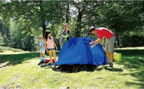 Pop-up-Zelt für 2 Personen wasserdicht + UV-Schutz