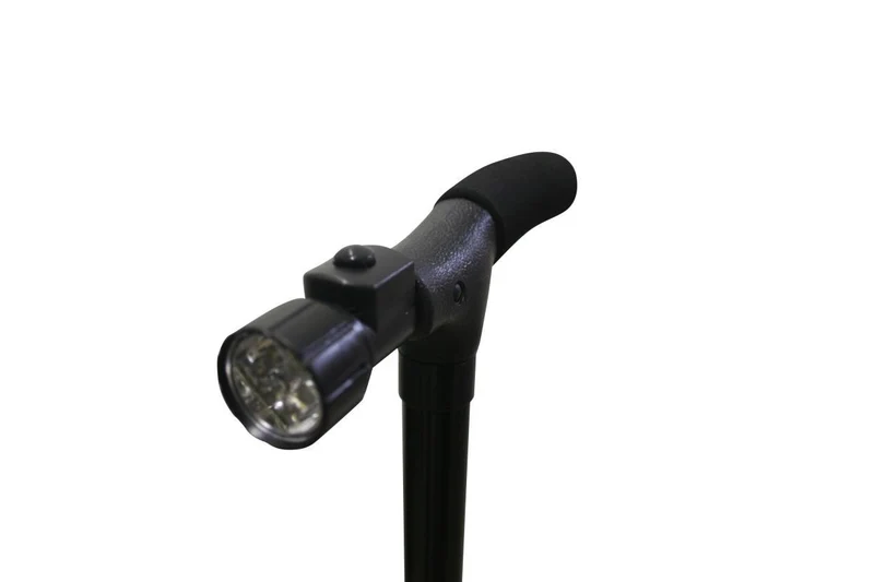 Gehstock easy ergo + LED – Höhenverstellbar 85-95 CM, Durchmesser 19-22 MM, 95 CM