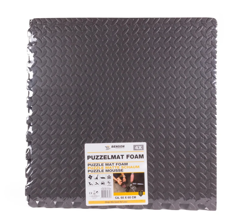 Puzzlematte Schaumstoff 60 x 60 cm 4-tlg. – 120 cm, 1,2 cm