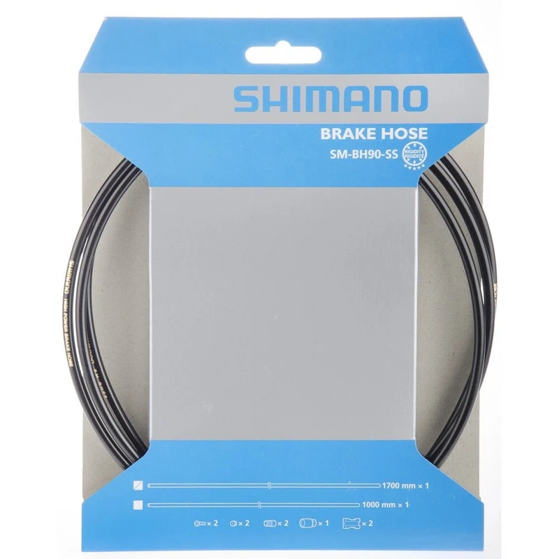 Shimano SM-BH90-SS Bremsleitungs-Set | 1700 mm | Hydraulikleitung für Scheibenbremse | MTB / Rennrad