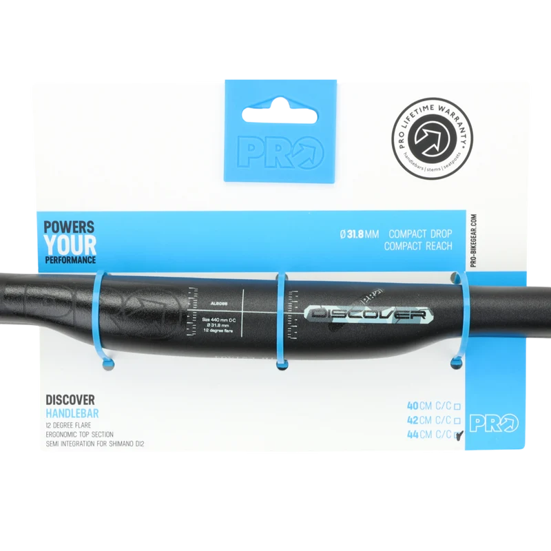 PRO PLT Discover Gravel Lenker | 420 mm | 12° Flare | schwarz | Alu
