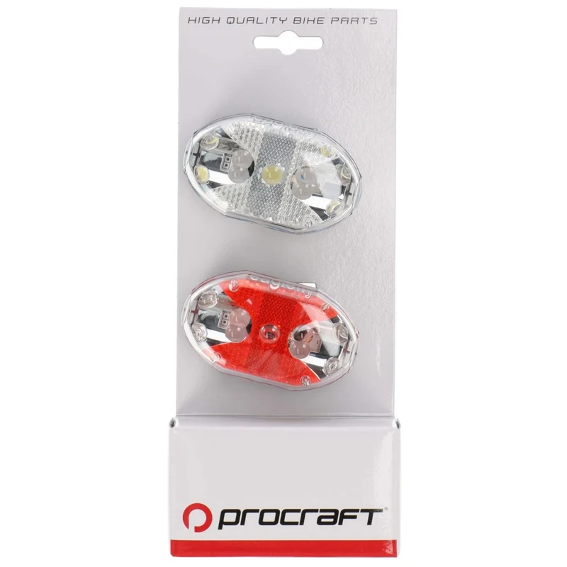 Procraft Ultra Bright LED Beleuchtungsset | für Fahrradanhänger, Bekleidung & Rucksack | hohe Sichtbarkeit