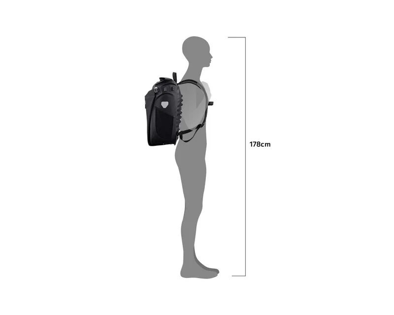 Ortlieb Vario High Vis - 26l - Schwarz