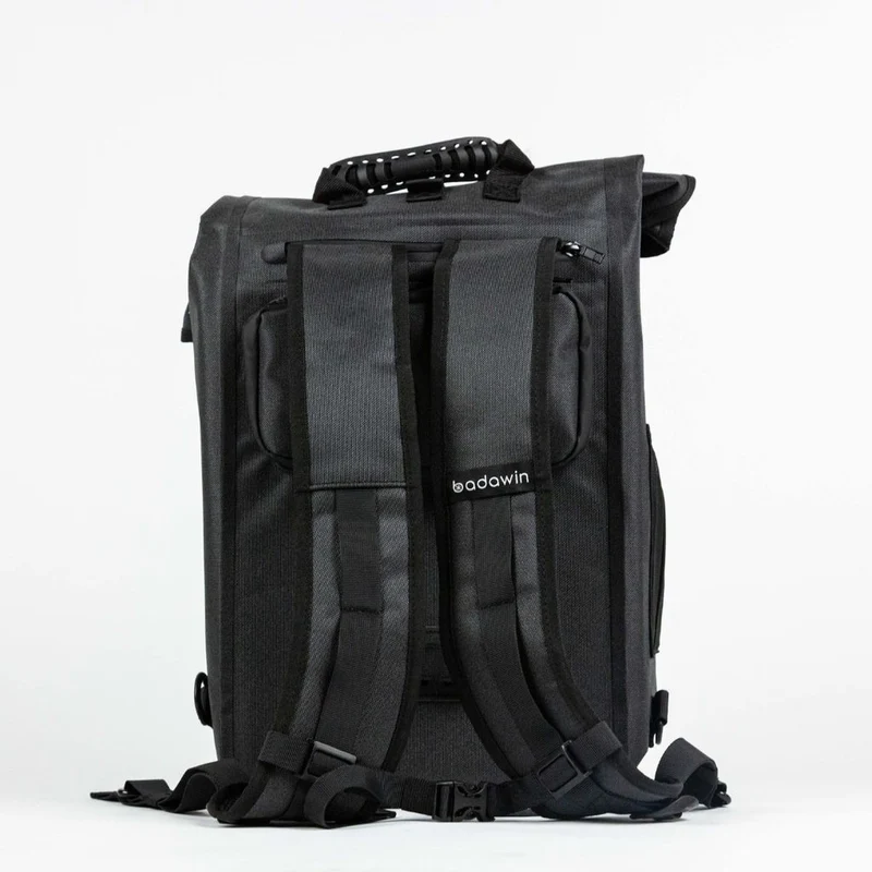 Sac à dos vélo réfléchissant convertible en sacoche Badawin Nyx 28 L