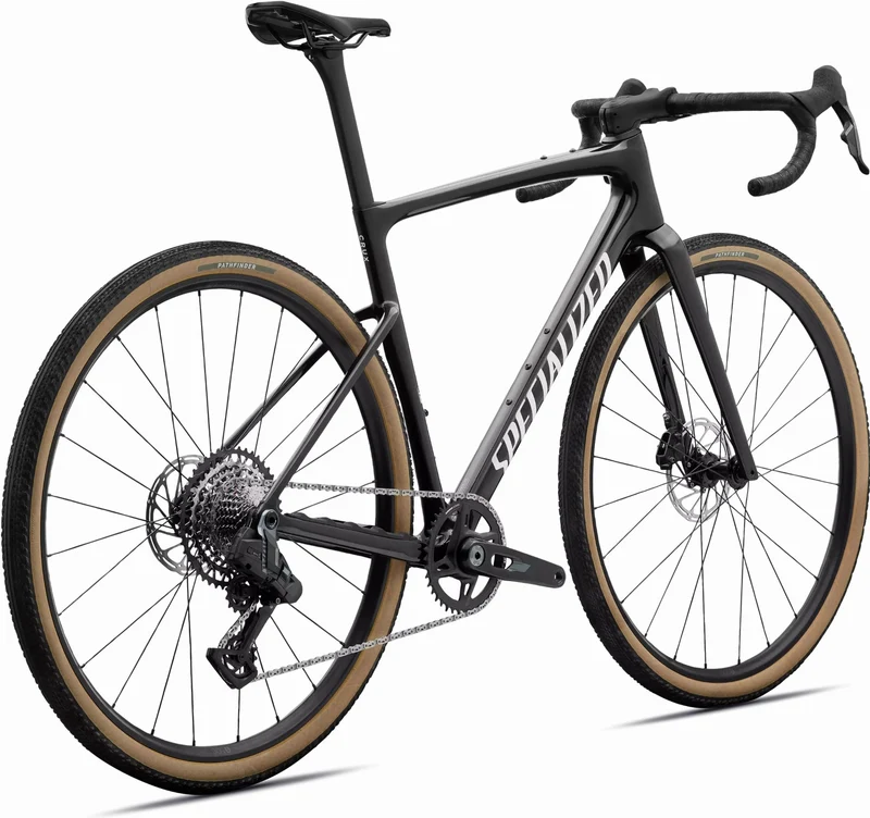Specialized Crux 5 Comp SRAM Rival XPLR Gravelbike Diamant 28" Obsidian Metallic/dune White