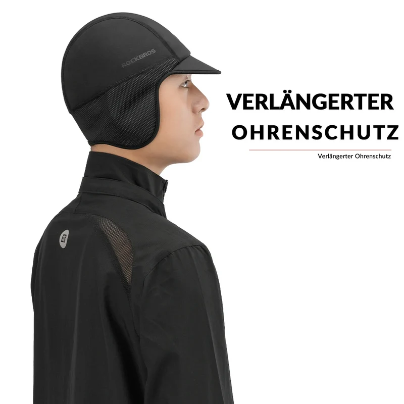 Winter Fahrrad Mütze Helmmütze Warm und Dehnbar Fahrradkappe