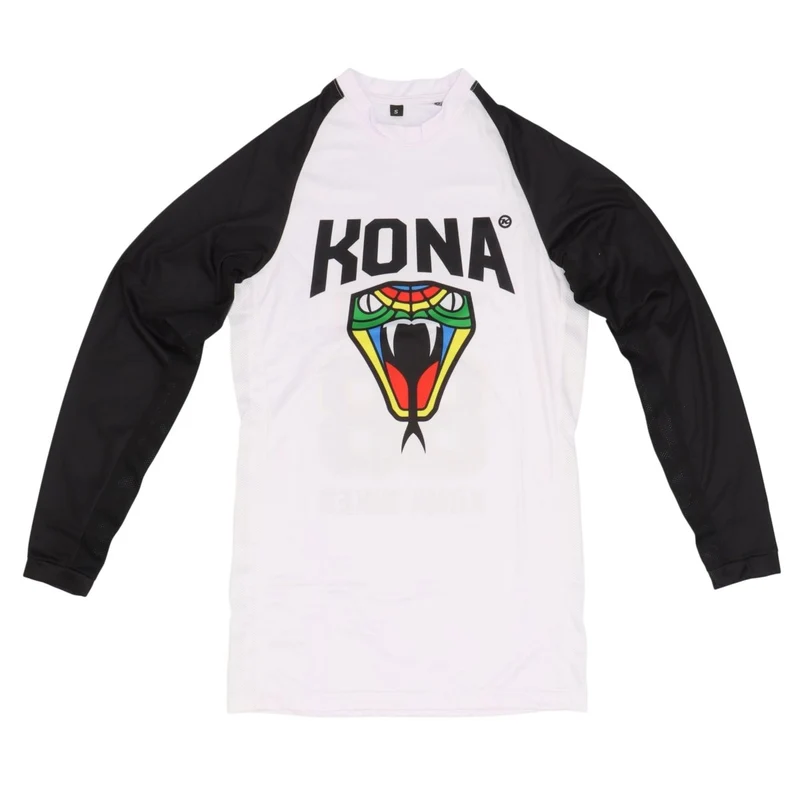 Kona Rainbow Snake | Jersey langarm | weiß-schwarz