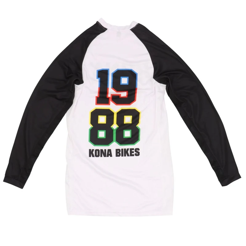 Kona Rainbow Snake | Jersey langarm | weiß-schwarz