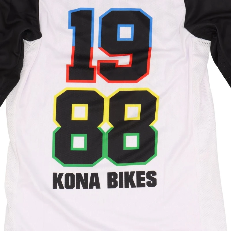 Kona Rainbow Snake | Jersey langarm | weiß-schwarz