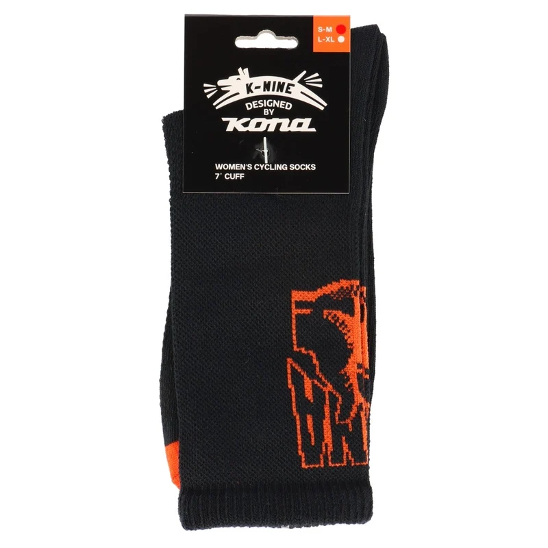 Kona Cycling Sock 7 Cuff | Socken Women | black | Größe S–M