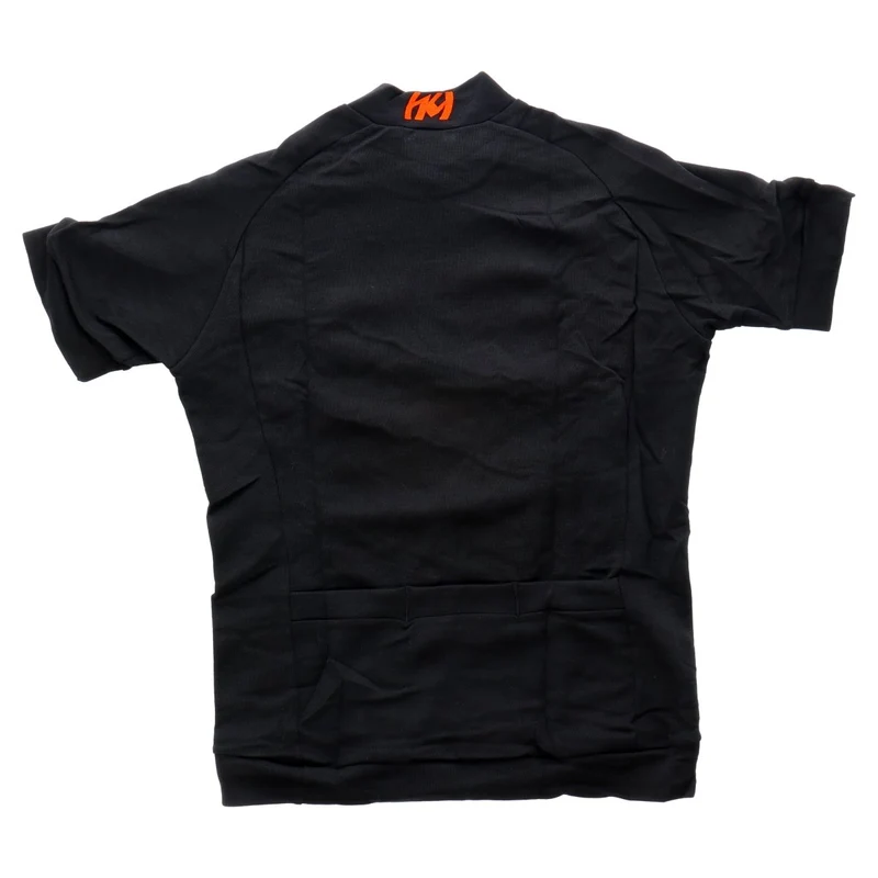 Kona Wool | Jersey kurzarm Men | schwarz-orange-weiß | Größe L