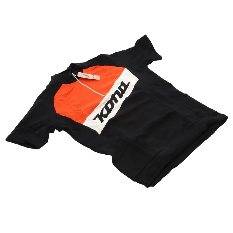 Kona Wool | Jersey kurzarm Men | schwarz-orange-weiß | Größe L