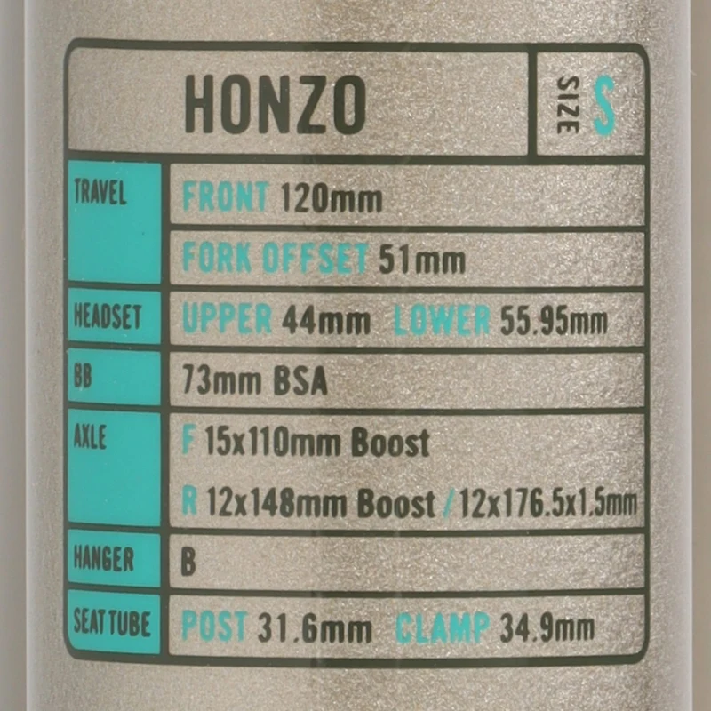 Kona Honzo Rahmen 29" | Modell 2022 | Alu | Rahmenset Trailbike Hardtail | Silber