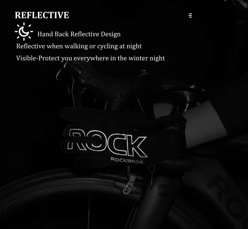 Winter Fahrradhandschuhe Touchscreen Winddicht Warm Wasserabweisend