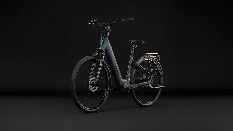Cube Supreme RT Hybrid Comfort EX 600 Wh E-Trekkingbike Easy Entry royalgreen´n´black