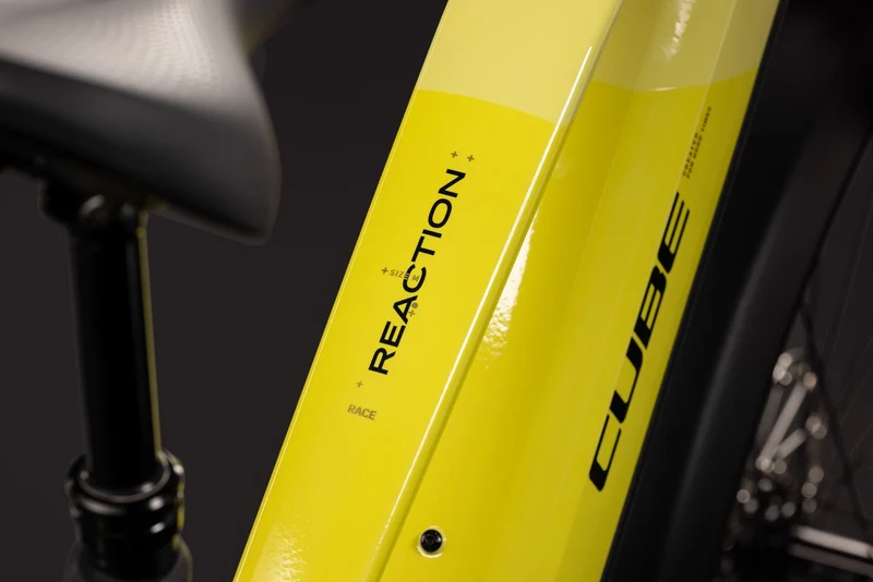 Cube Reaction Hybrid Race 800 Wh FE E-Bike Hardtail Trapeze bananasplit´n´black