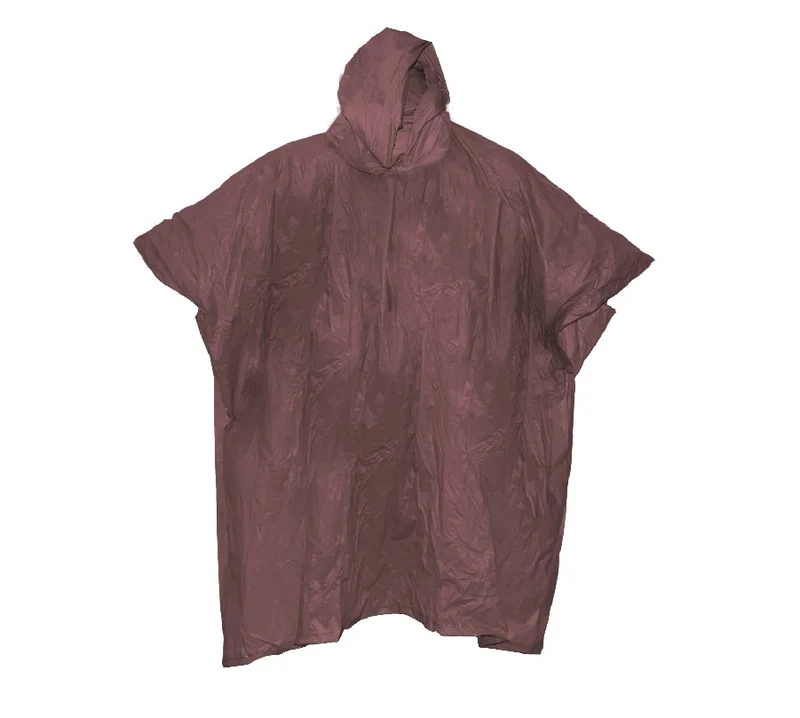 Poncho nachhaltig braun – Material PVC, leicht