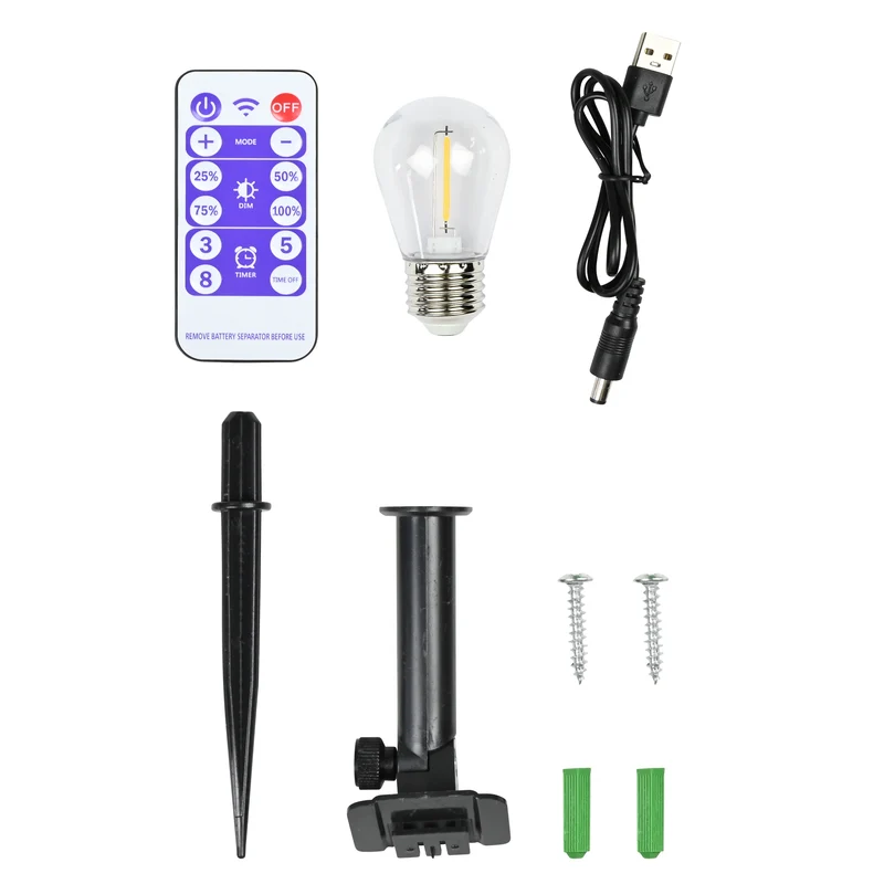 LED-Lichterkette 8 m solar IP44 10-tlg. – Lichtfarbe warmweiß, Gesamtlänge 8 m