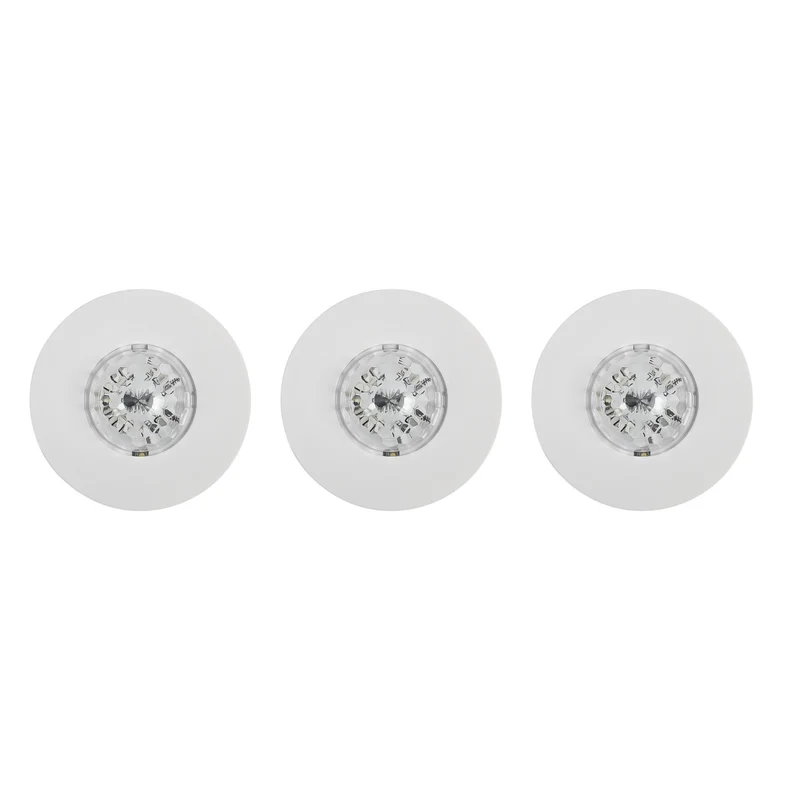 LED-Discopartyleuchte mit Fernbedienung 3-tlg. – 12 LEDs mit RGB-LED, 80 mm