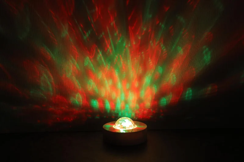 LED-Discopartyleuchte mit Fernbedienung 3-tlg. – 12 LEDs mit RGB-LED, 80 mm