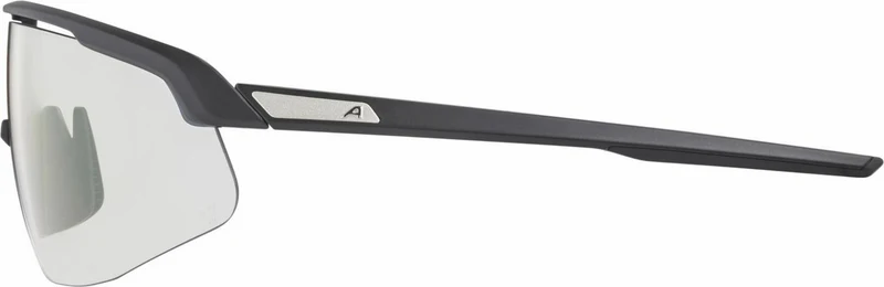 Alpina Turbo Pro V Sportbrille black matt/vario red mirror one size