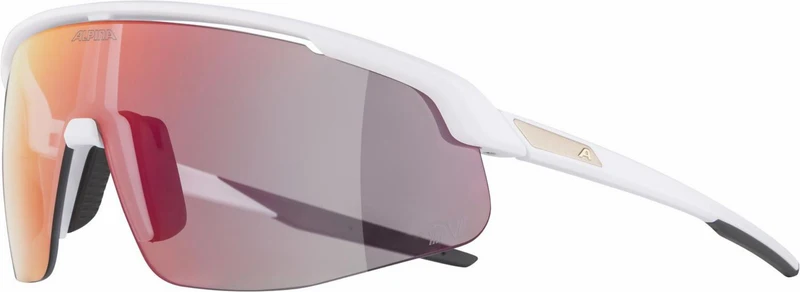 Alpina Turbo Pro QV Sportbrille white matt/mirror rainbow one size