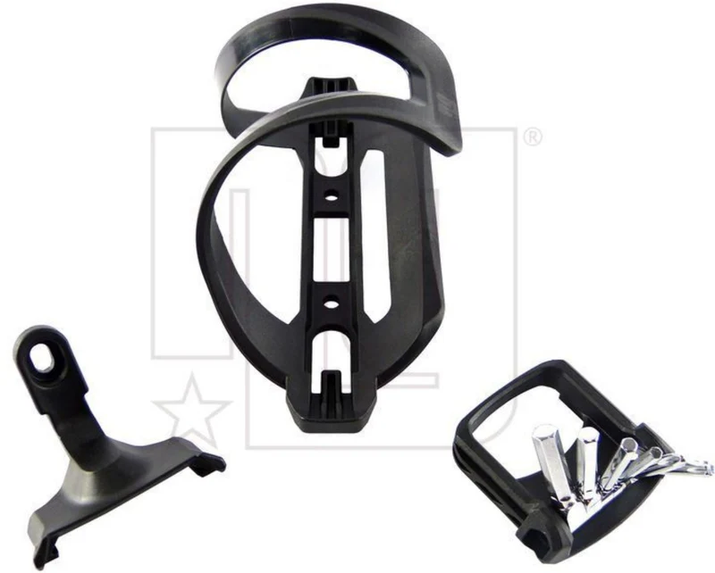 NG Sports Cumeen Side-Entry Flaschenhalter links + Jeera Adapter + Multitool schwarz