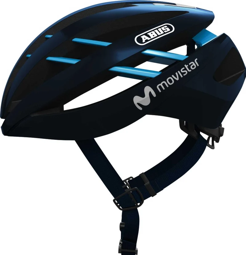 Abus Aventor Helm Movistar blau M (54-58cm) (Gebrauchtware)