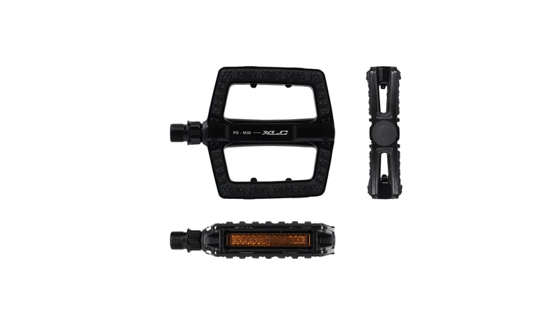 XLC Flat Pedal PD-M30 schwarz mit Reflektor