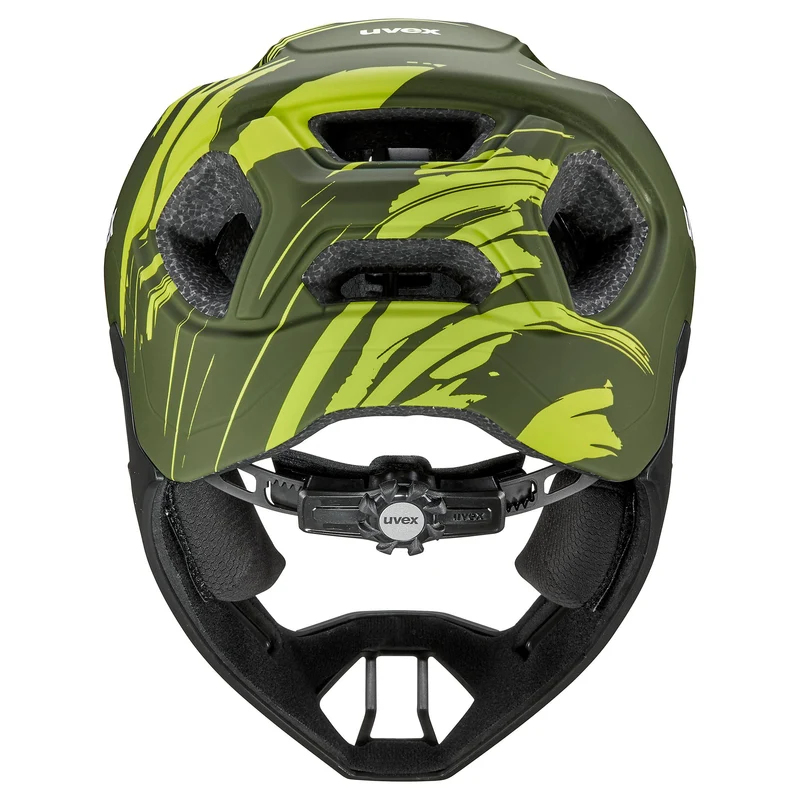 Uvex React Jr. Fullface Kinder-Helm dark olive matt S (52-56 cm)