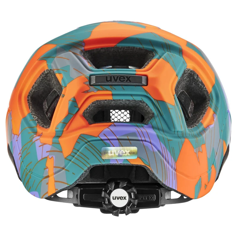 Uvex React Jr. Kinder-Helm papaya camo matt S (52-56 cm)