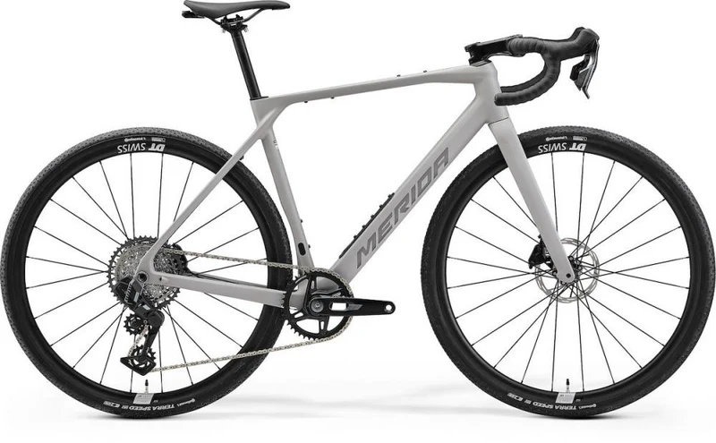 Merida MISSION 6000 silk grey(gunmetal grey) S grau - leistungsstarkes Carbon-Gravelbike