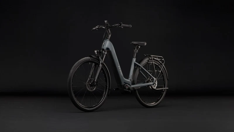Cube Touring Hybrid Deluxe SLX 800 Wh E-Trekkingbike Easy Entry 28" slabgrey´n´chrome