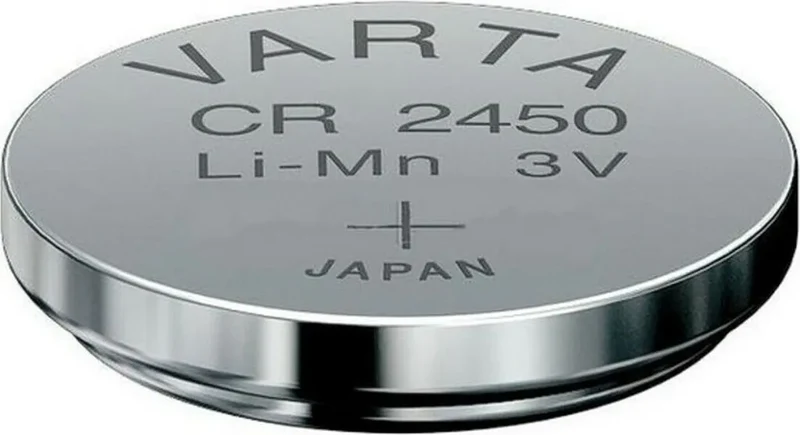 VARTA Batterie, Knopfzelle für Autoschlüssel CR 2450