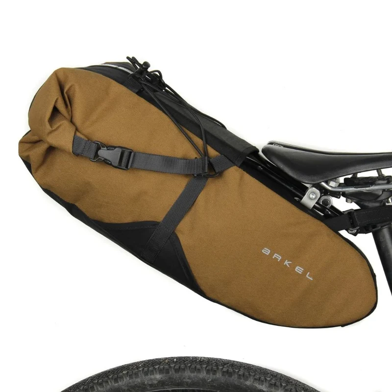 Sacoche de selle étanche bikepacking Arkel Seatpacker avec arceau de maintien