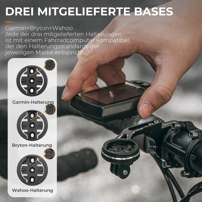 Fahrradcomputer Halterung für Garmin und Bryton GPS für 31,8 mm Lenker