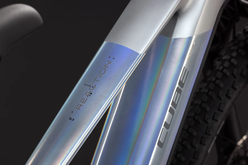Cube Reaction Hybrid SLX 800 Wh E-Bike Hardtail Diamant platinum´n´reflex
