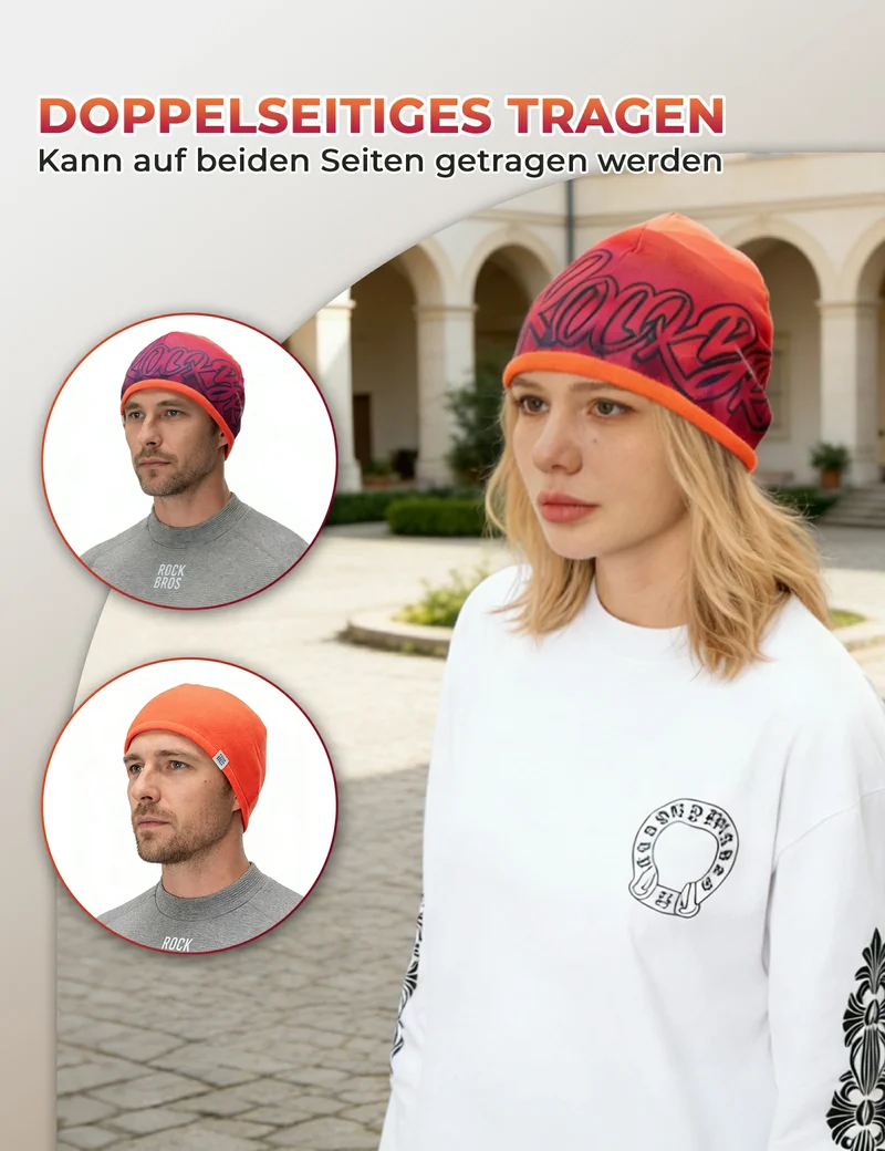Wendbares Thermo-Mütze (2-in-1) Wintermütze mit Ohrenschutz