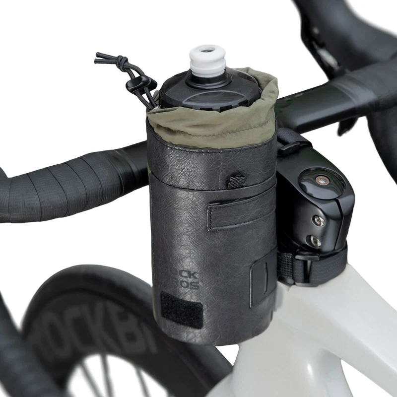 Bikepacking Feedbag Lenkertasche 0,7 L Schwarz-Grün